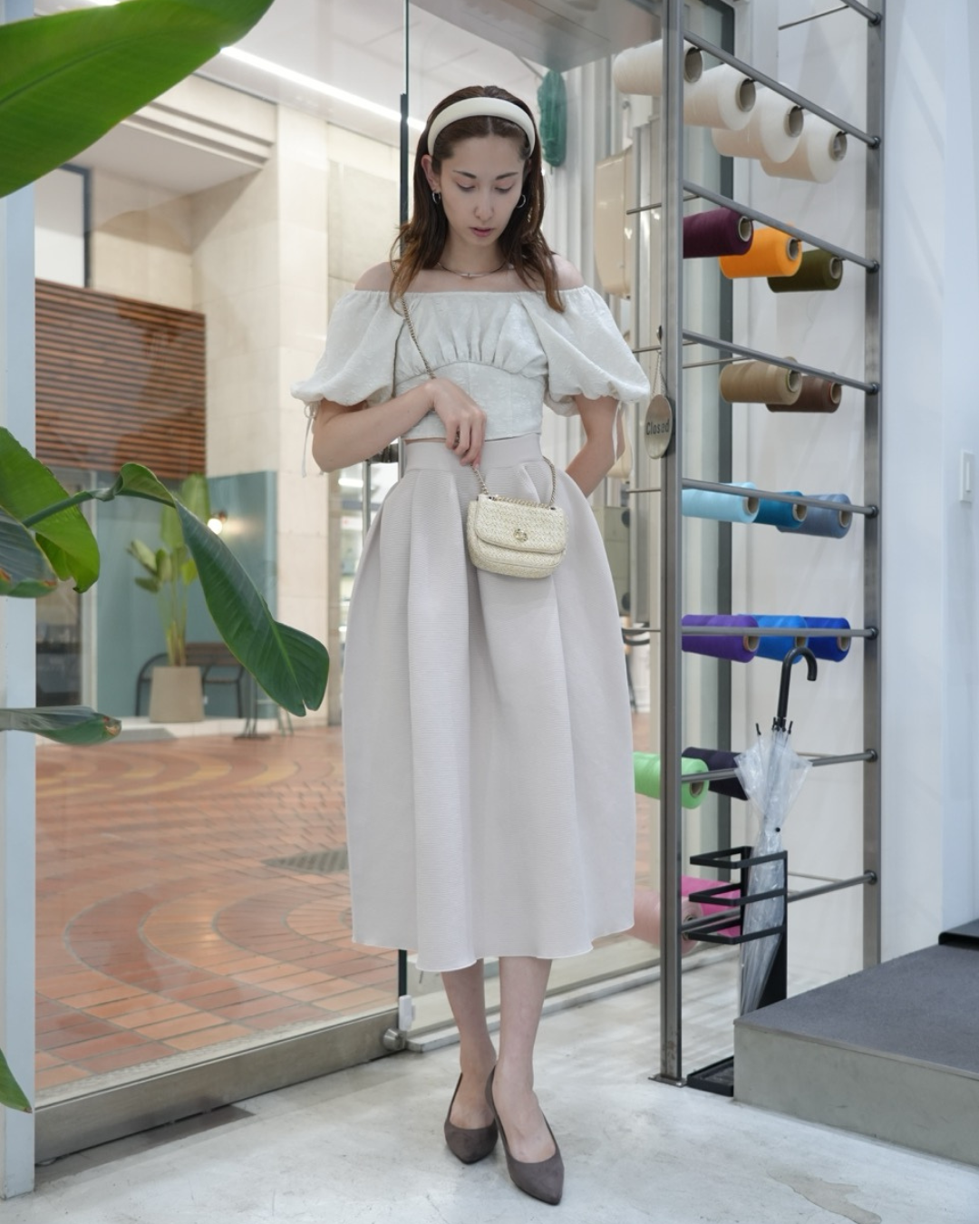 大人甘めガーリーコーデ