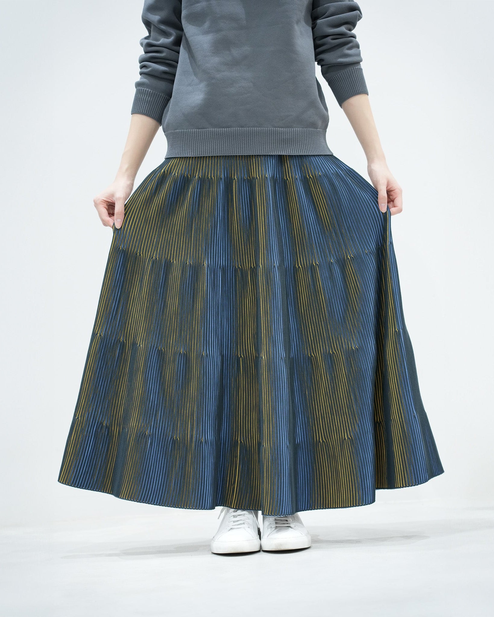 3D Pleats Skirt-Flare-【Order】