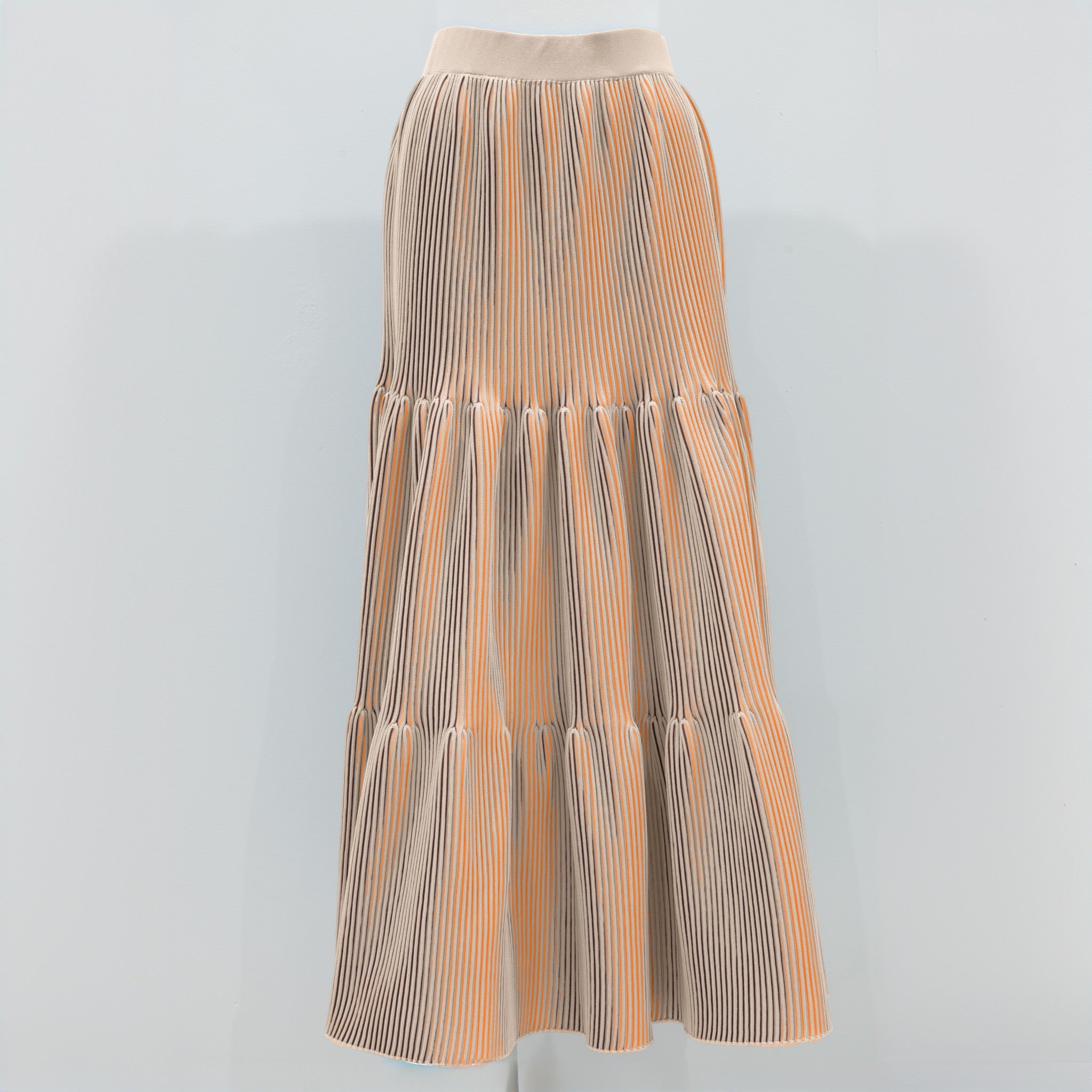 3D Pleats Skirt -Tiered-【Stock】