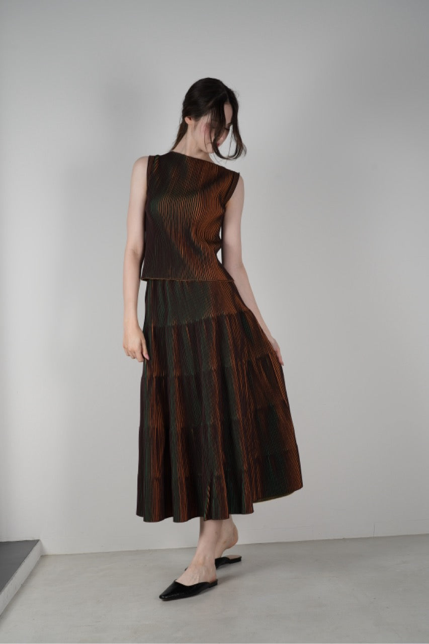3D Pleats Skirt-Flare-【Order】