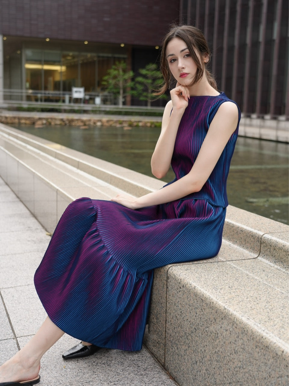 3D Pleats Skirt-Meamaid-【Order】