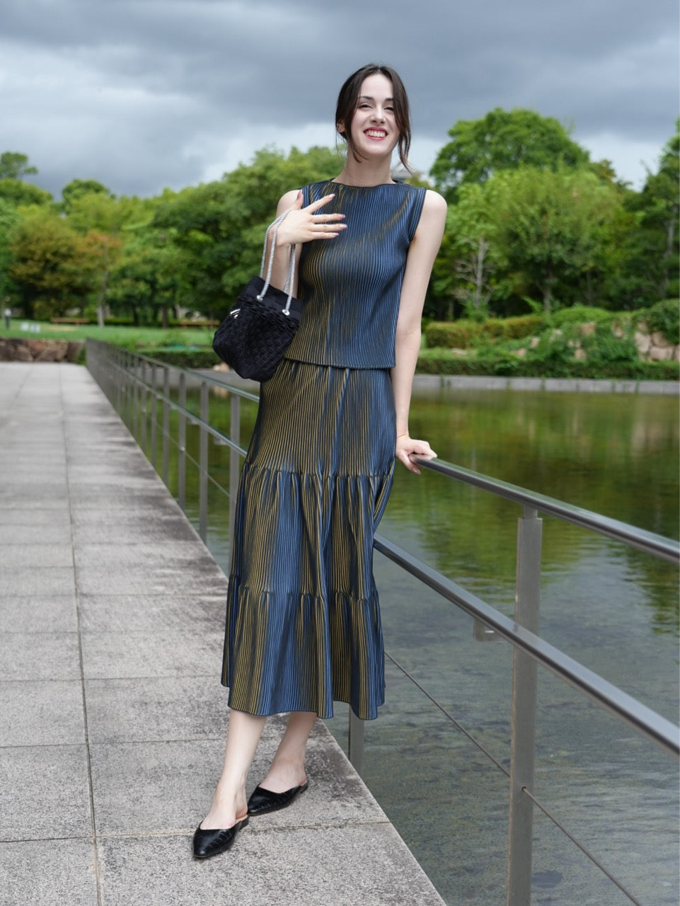 3D Pleats Skirt-Tiered-【Order】