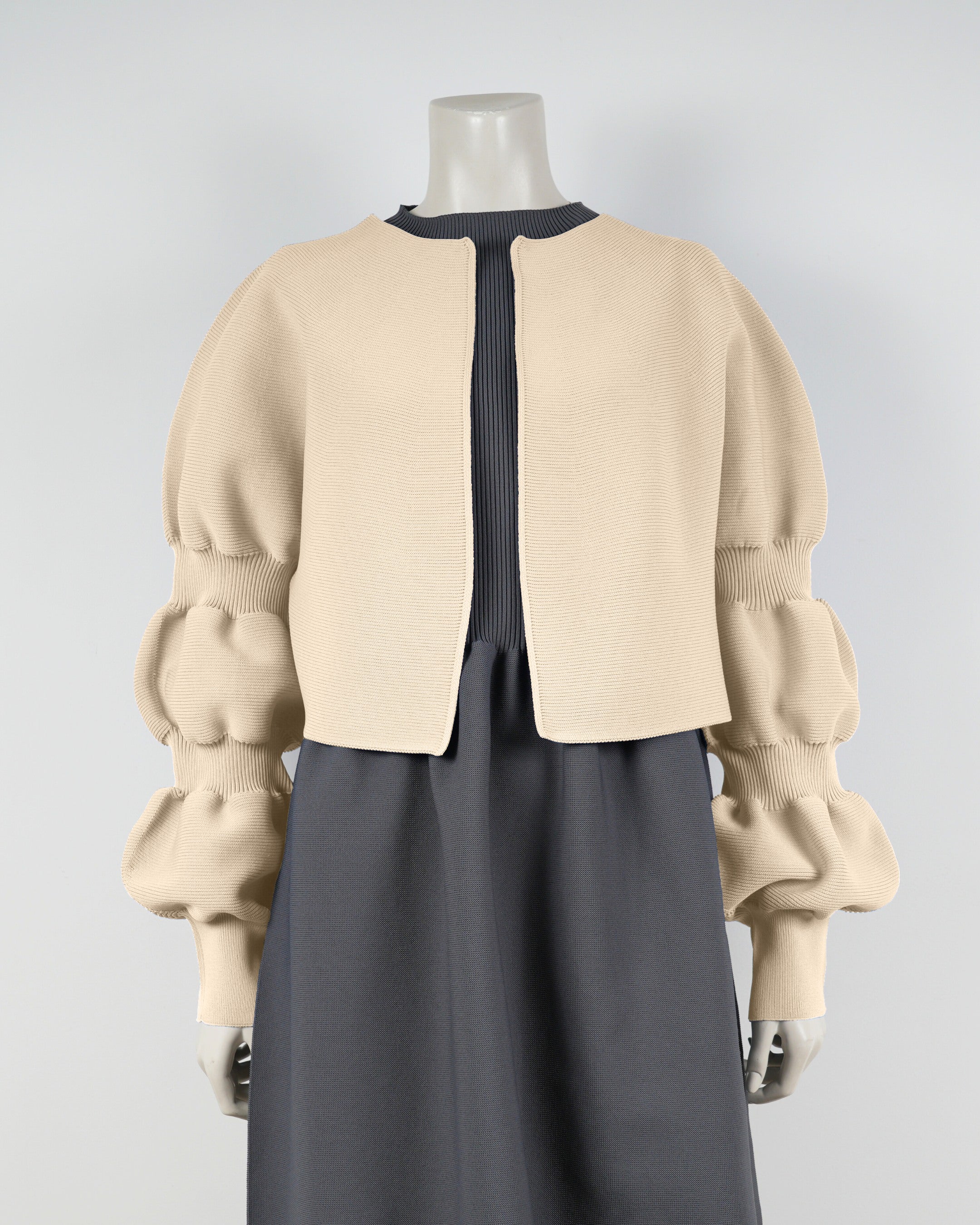 【NEW】デザインスリーブカーディガン