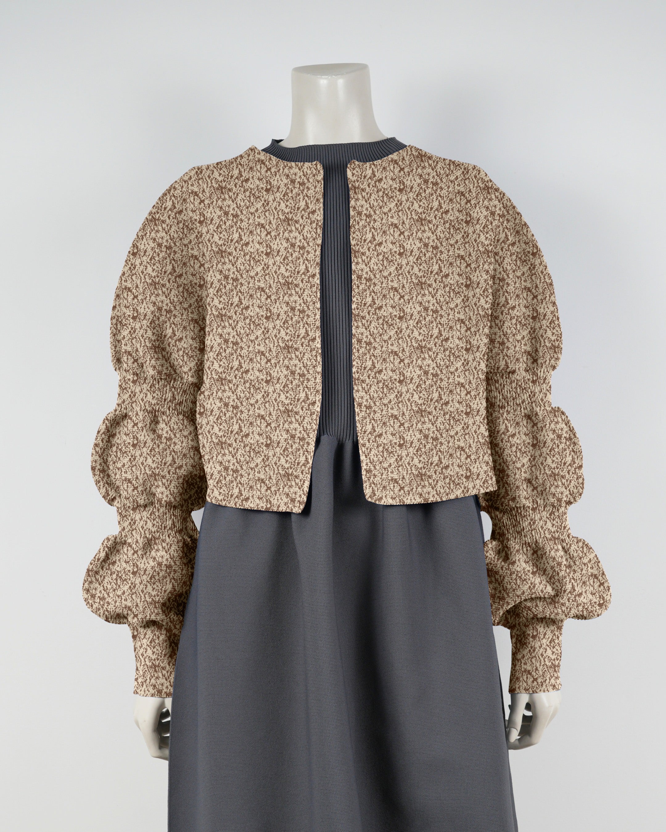 【NEW】デザインスリーブカーディガン