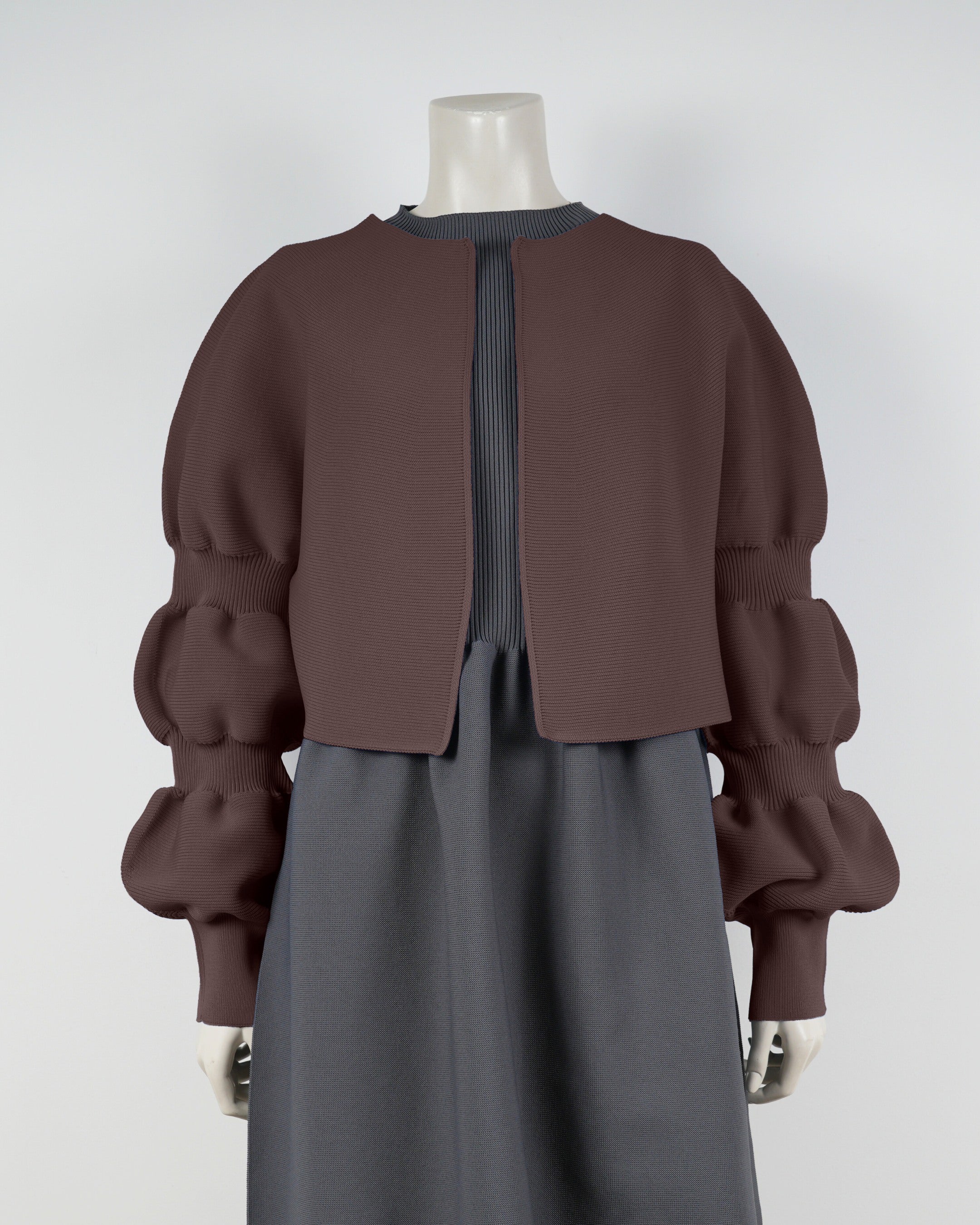 【NEW】デザインスリーブカーディガン