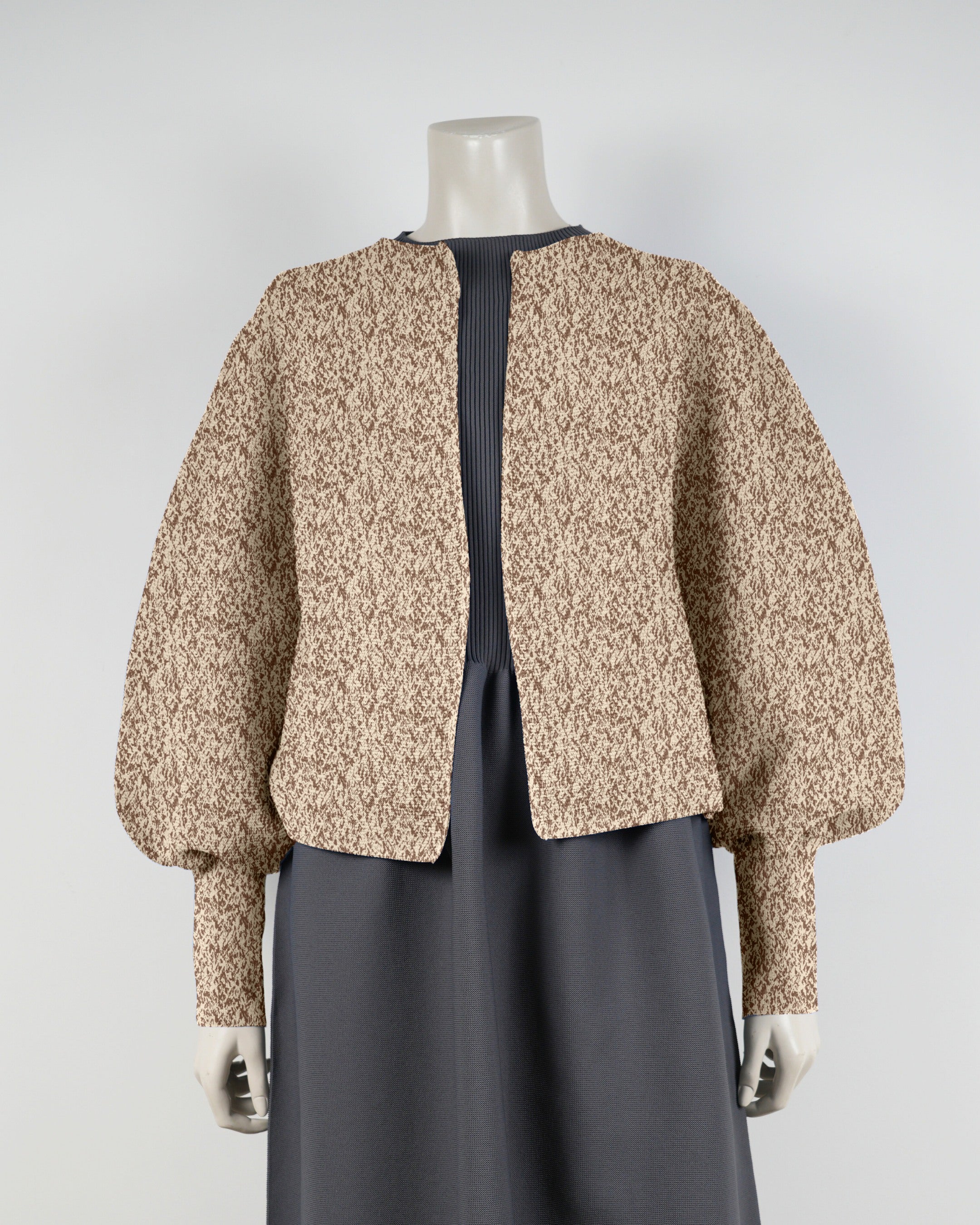 【NEW】長袖ガーターカーディガン