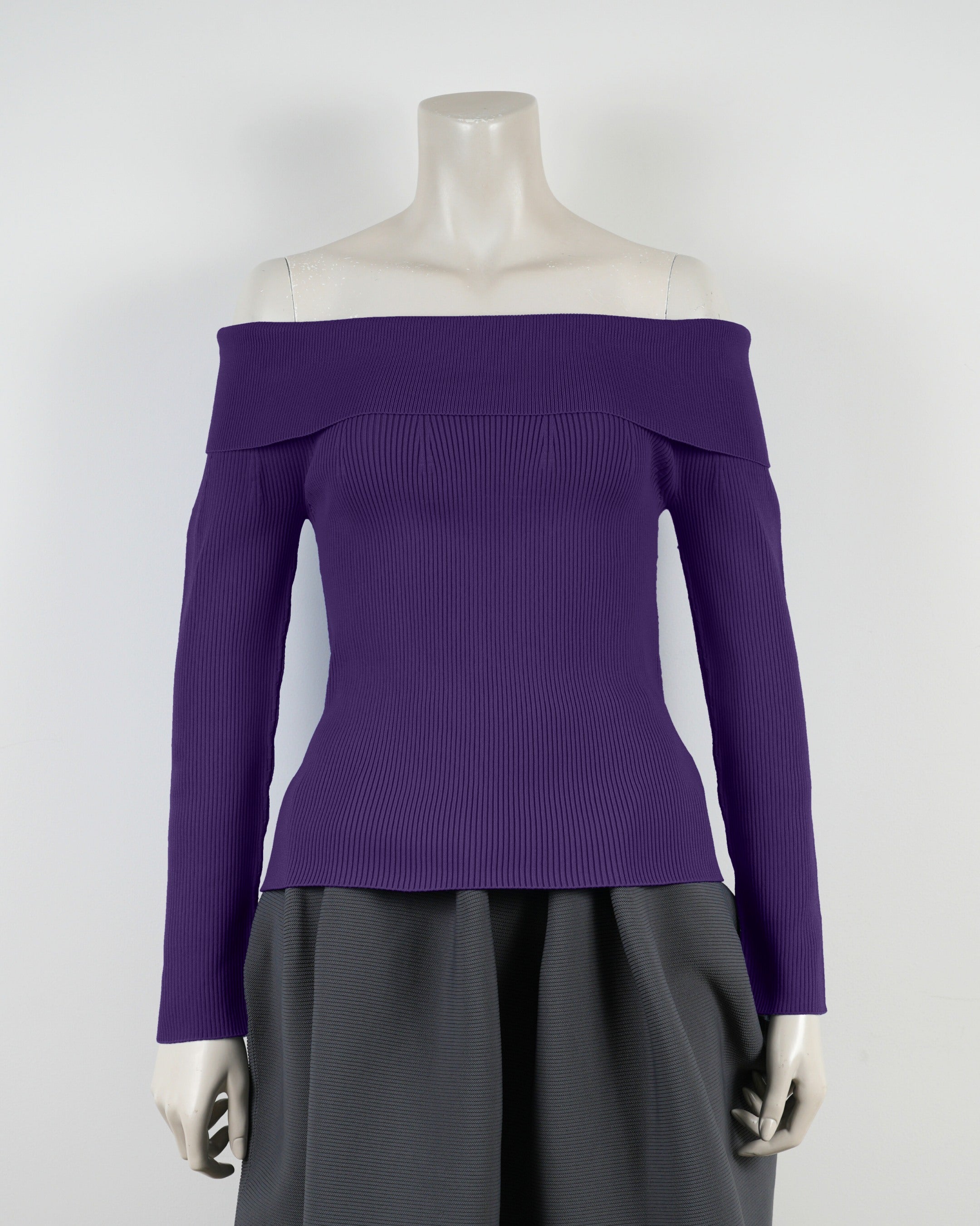 長袖オフショルダー