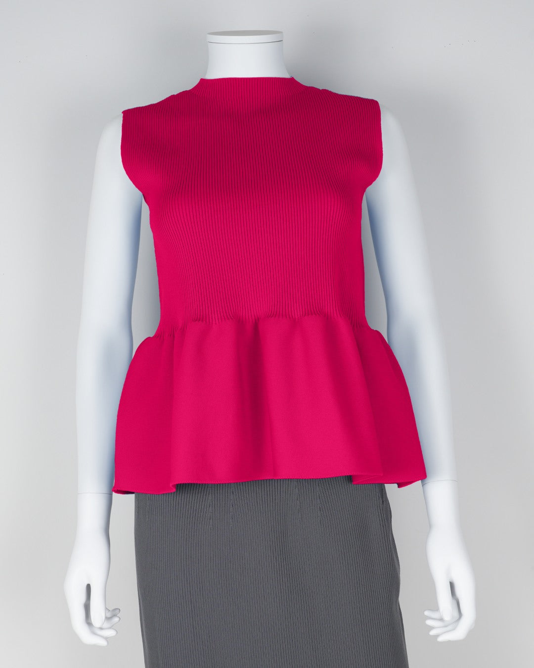 sleeveless peplum pullover