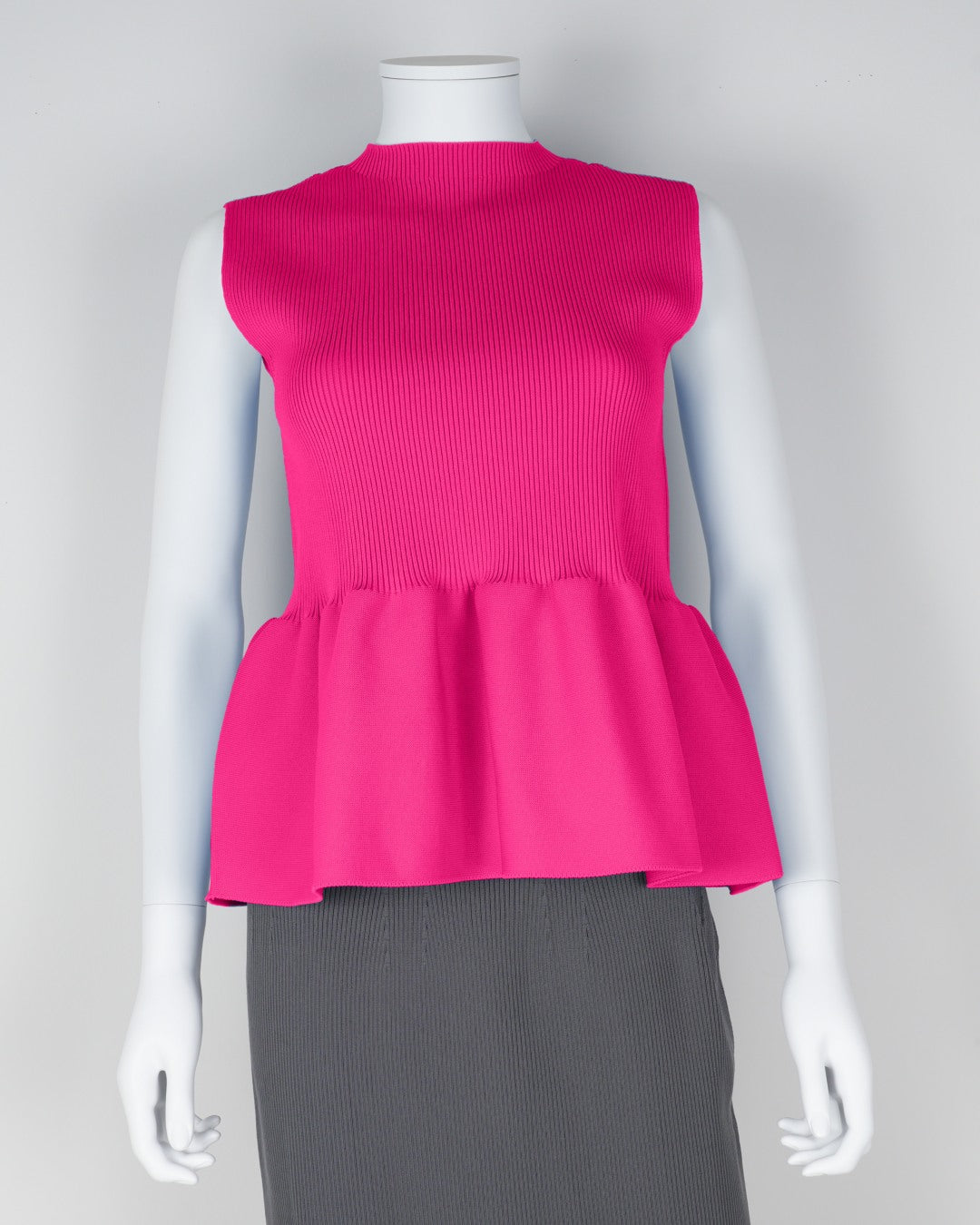 sleeveless peplum pullover