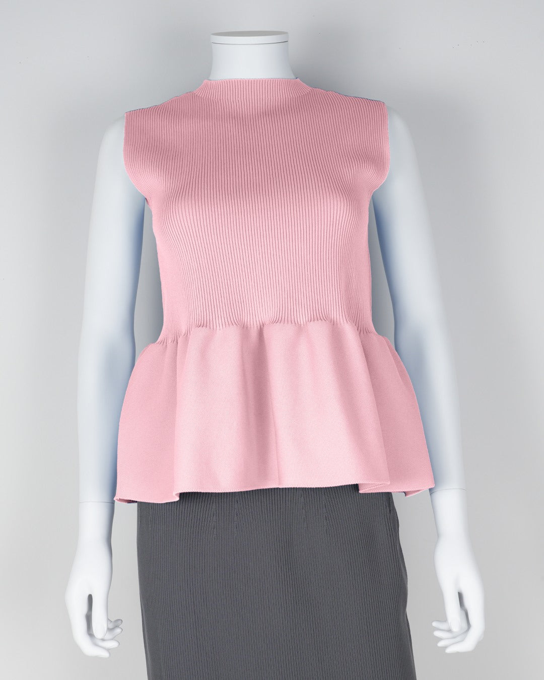 sleeveless peplum pullover