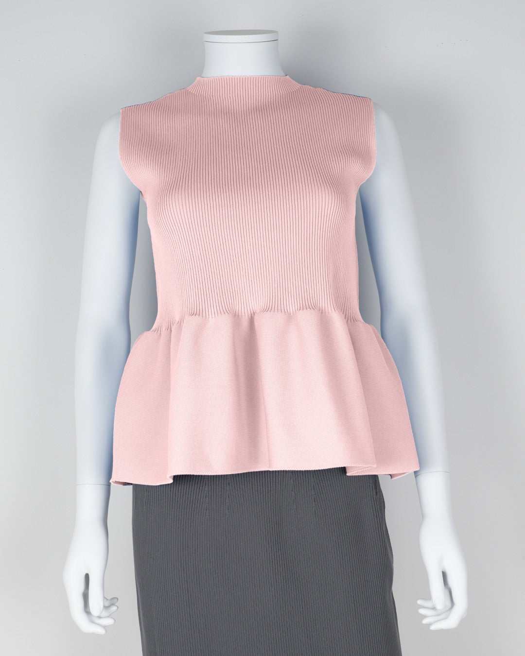 sleeveless peplum pullover