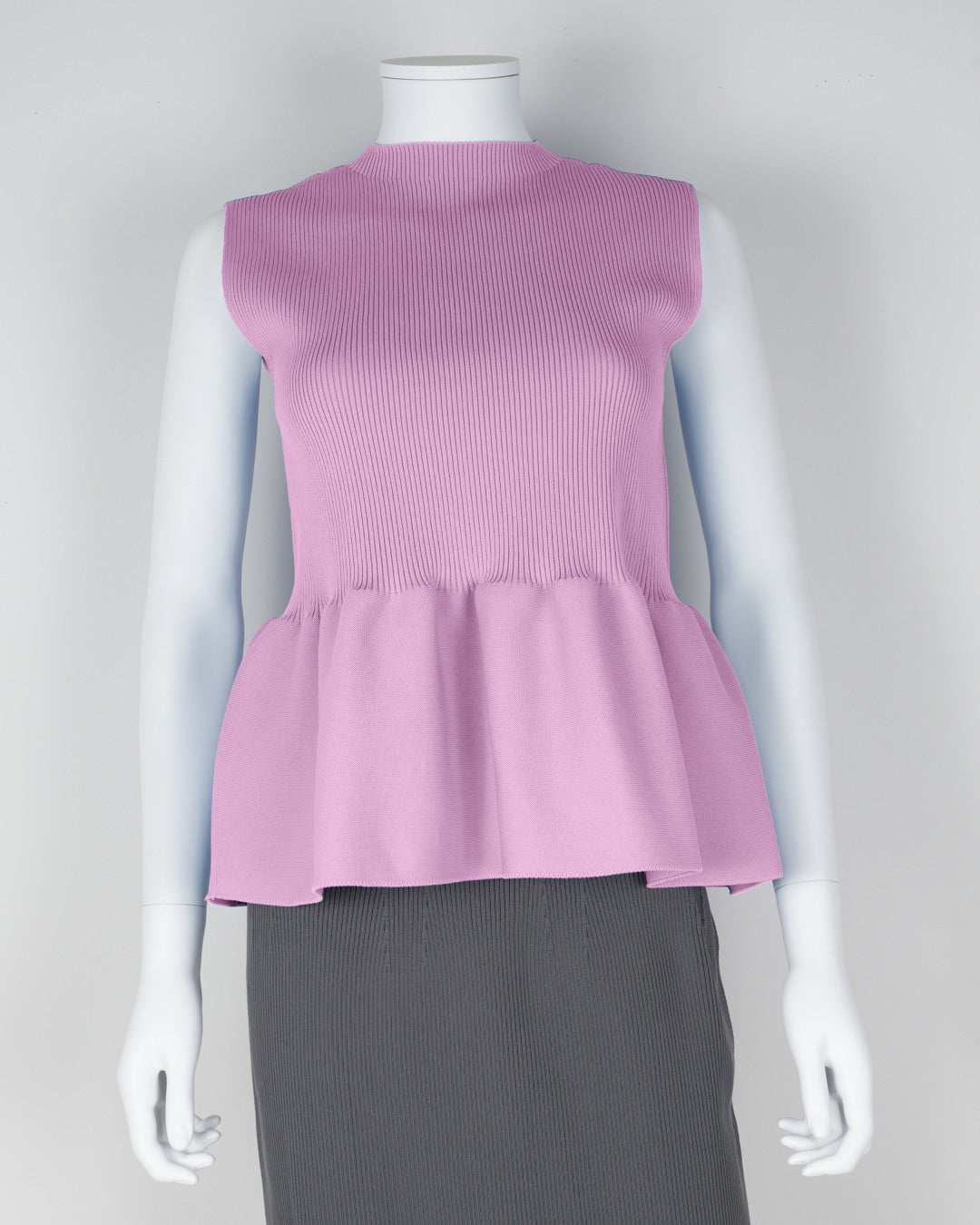 sleeveless peplum pullover