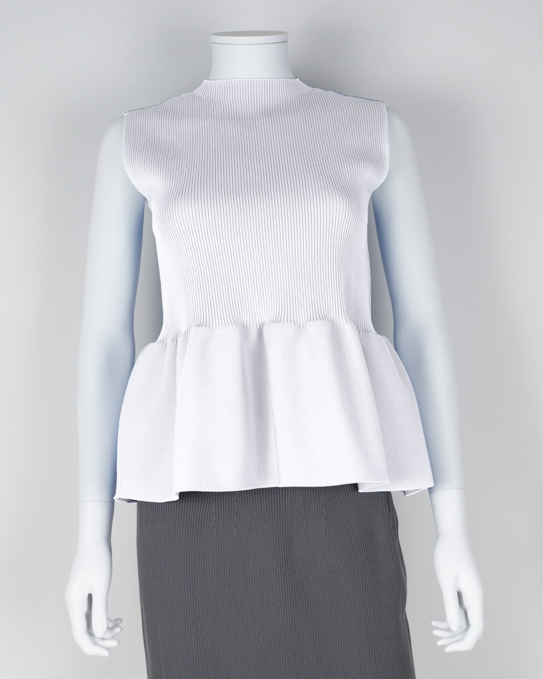 sleeveless peplum pullover
