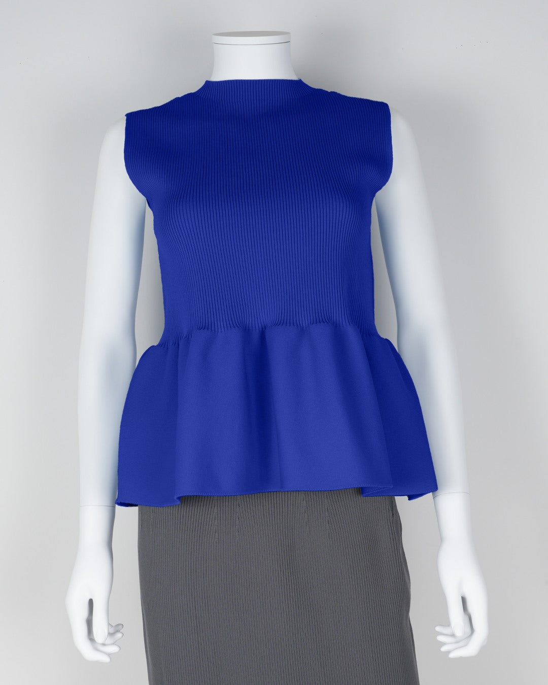 sleeveless peplum pullover