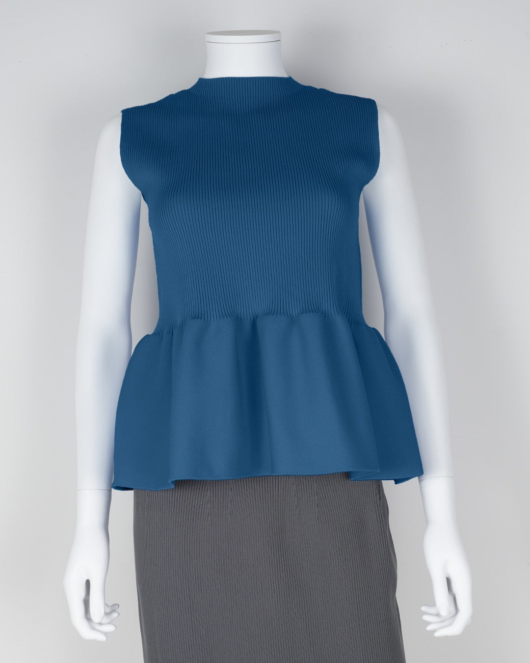 sleeveless peplum pullover