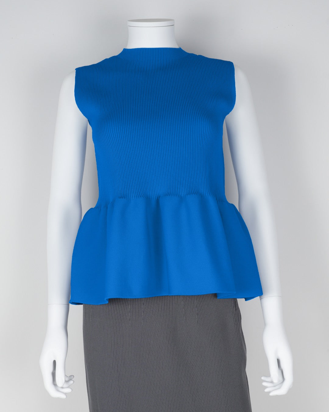 sleeveless peplum pullover