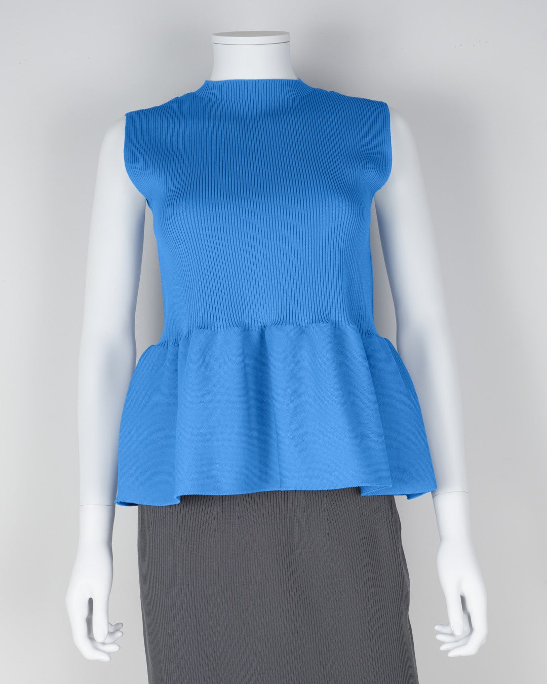sleeveless peplum pullover