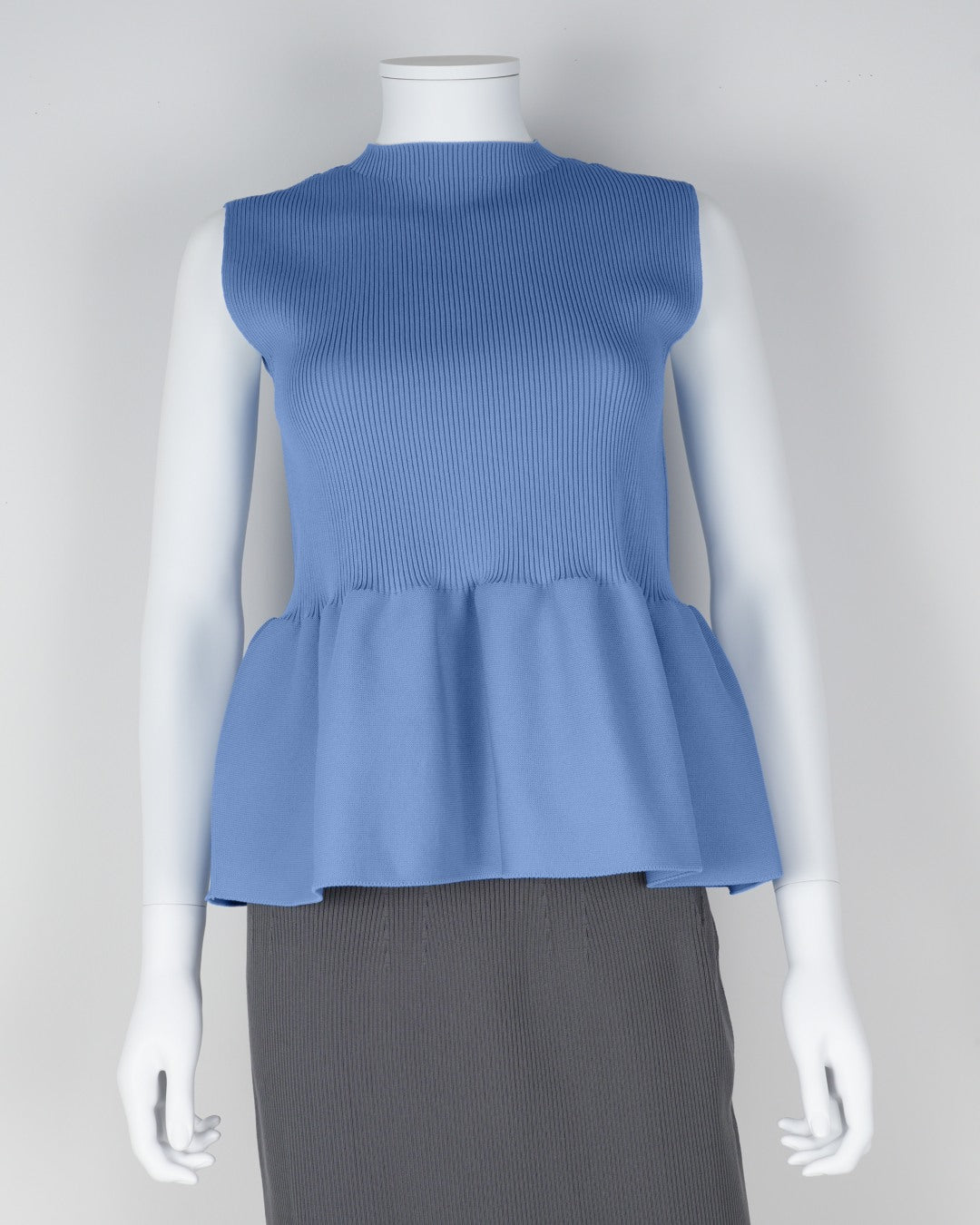 sleeveless peplum pullover