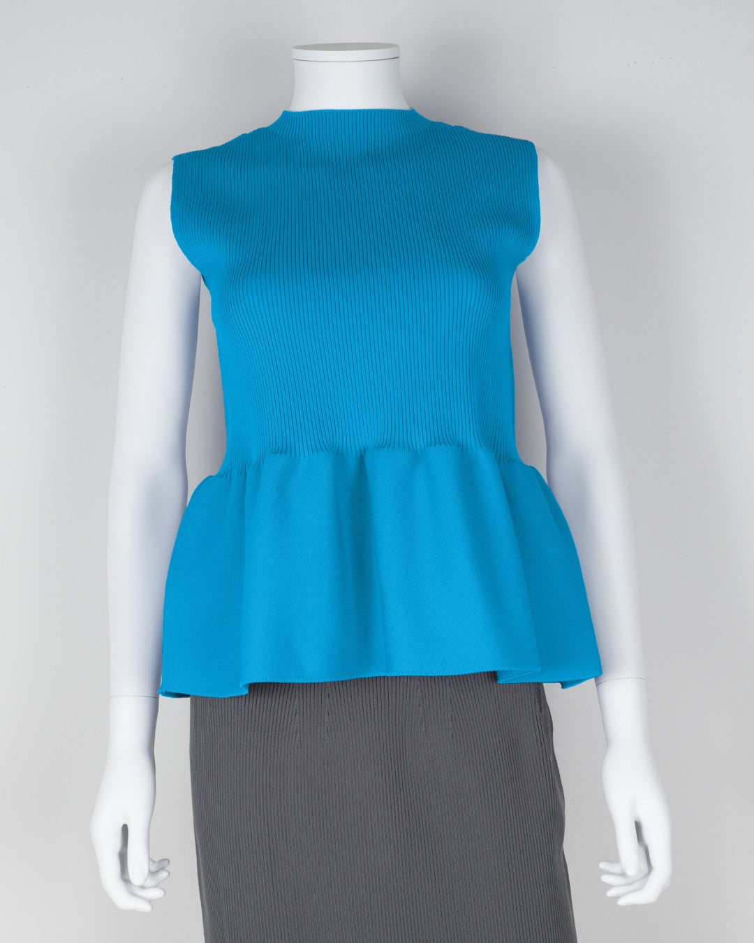 sleeveless peplum pullover