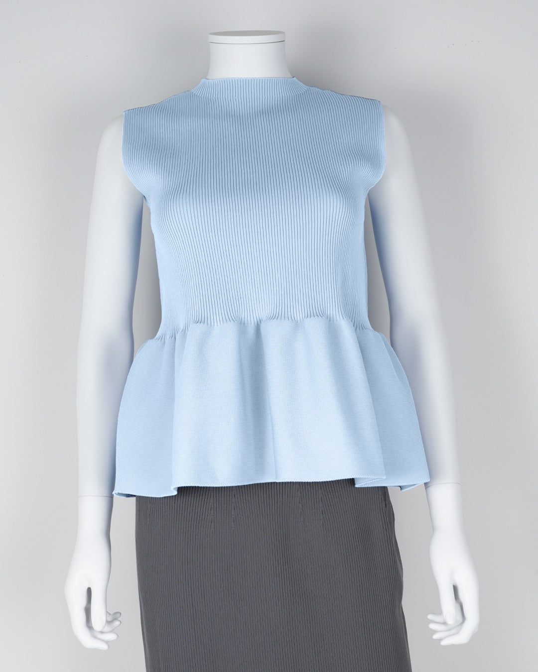 sleeveless peplum pullover