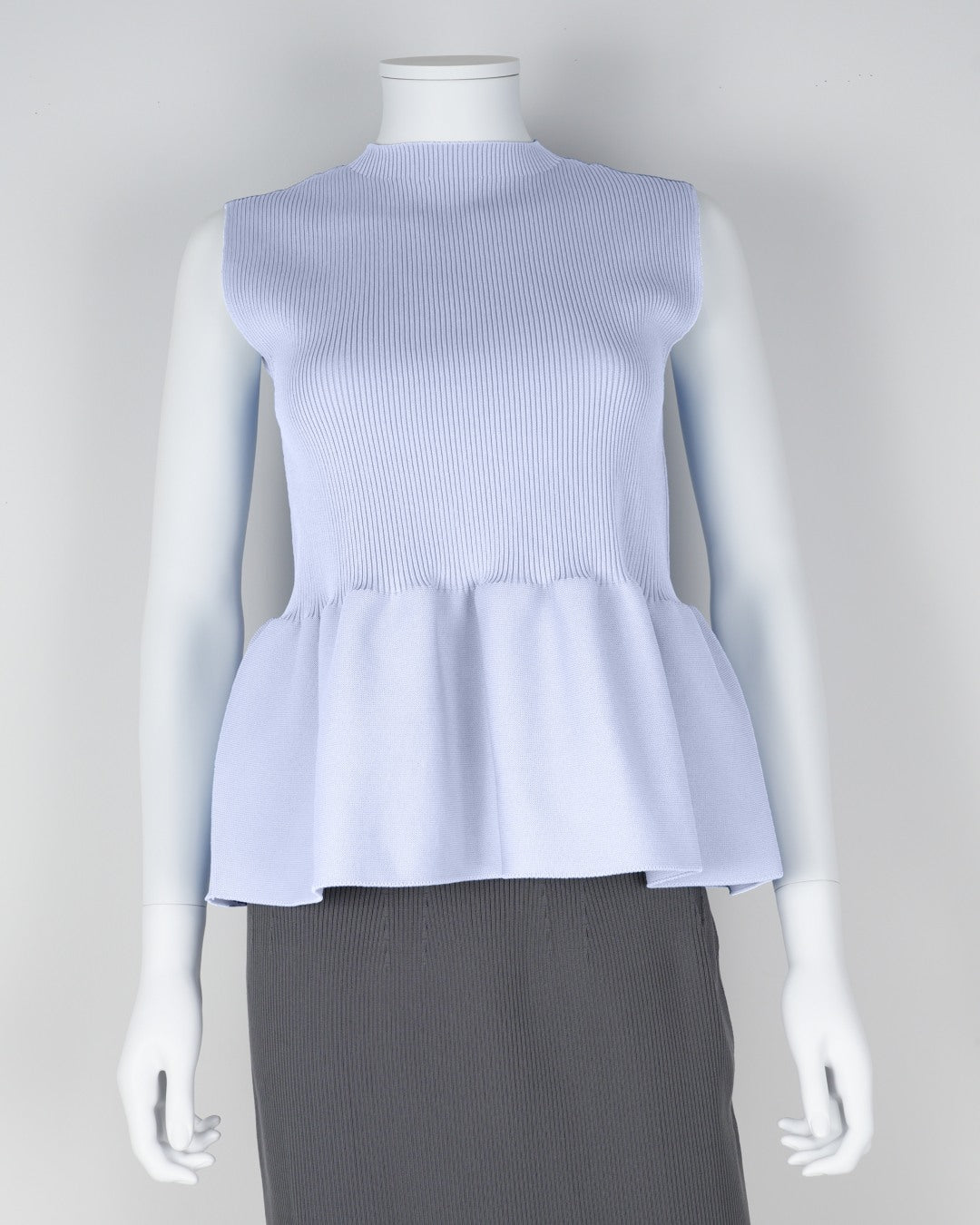 sleeveless peplum pullover