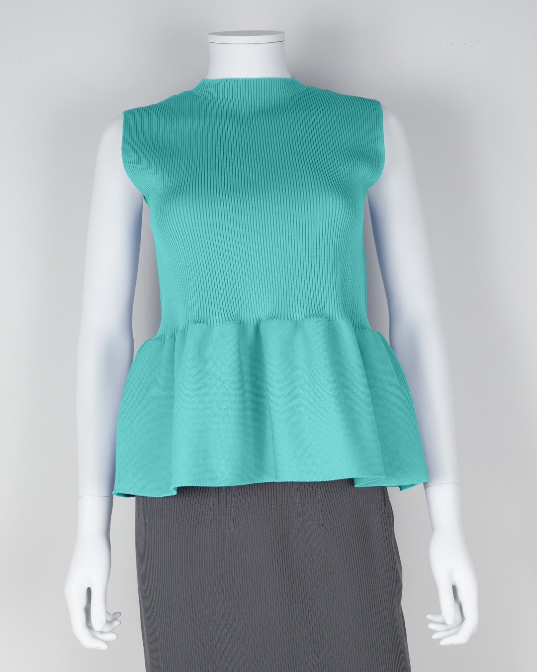 sleeveless peplum pullover