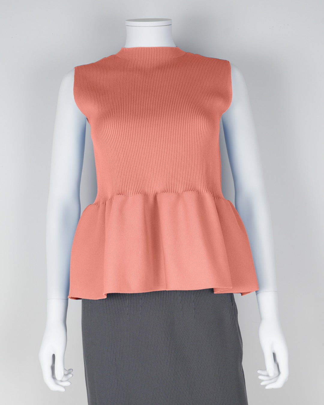 sleeveless peplum pullover