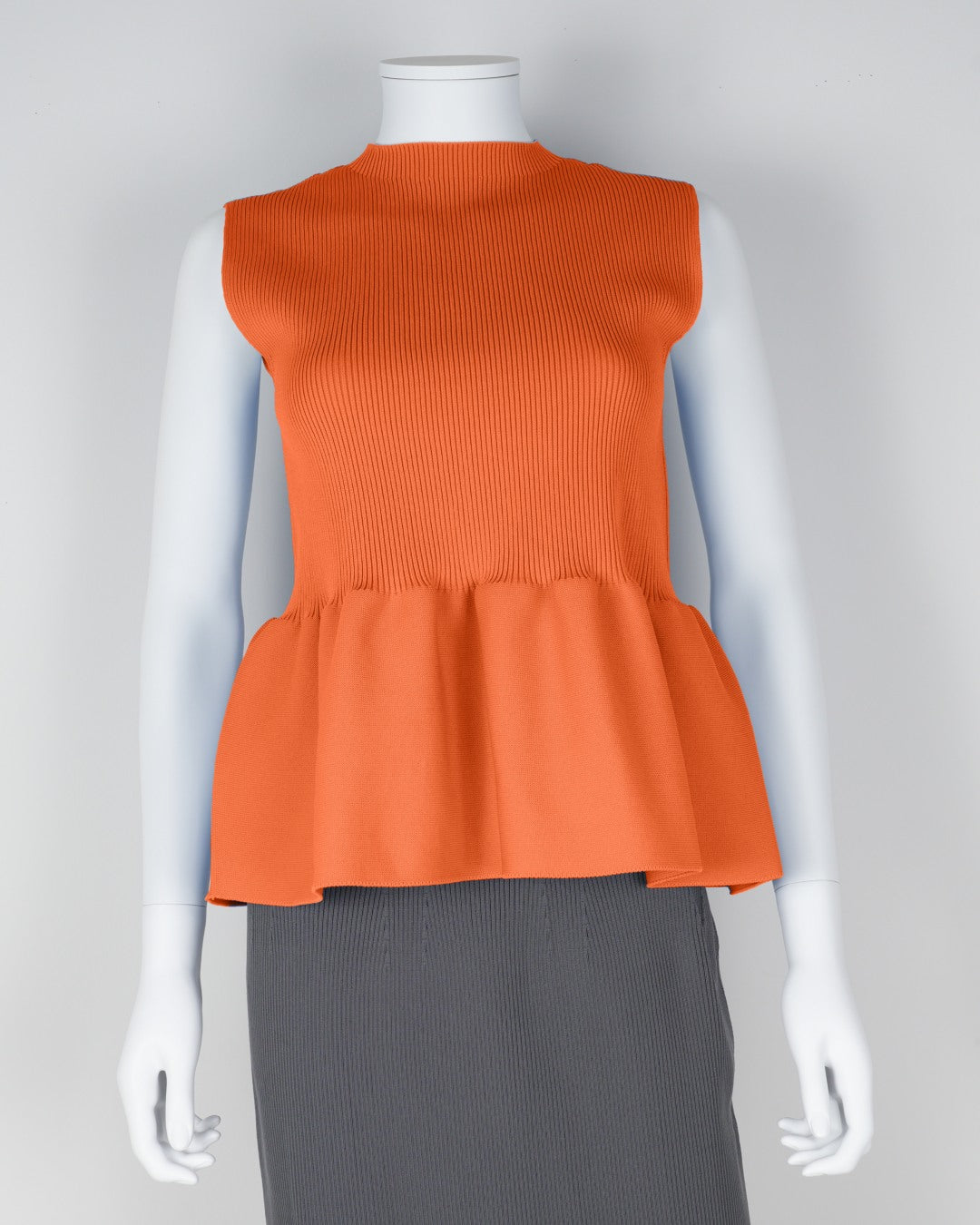 sleeveless peplum pullover