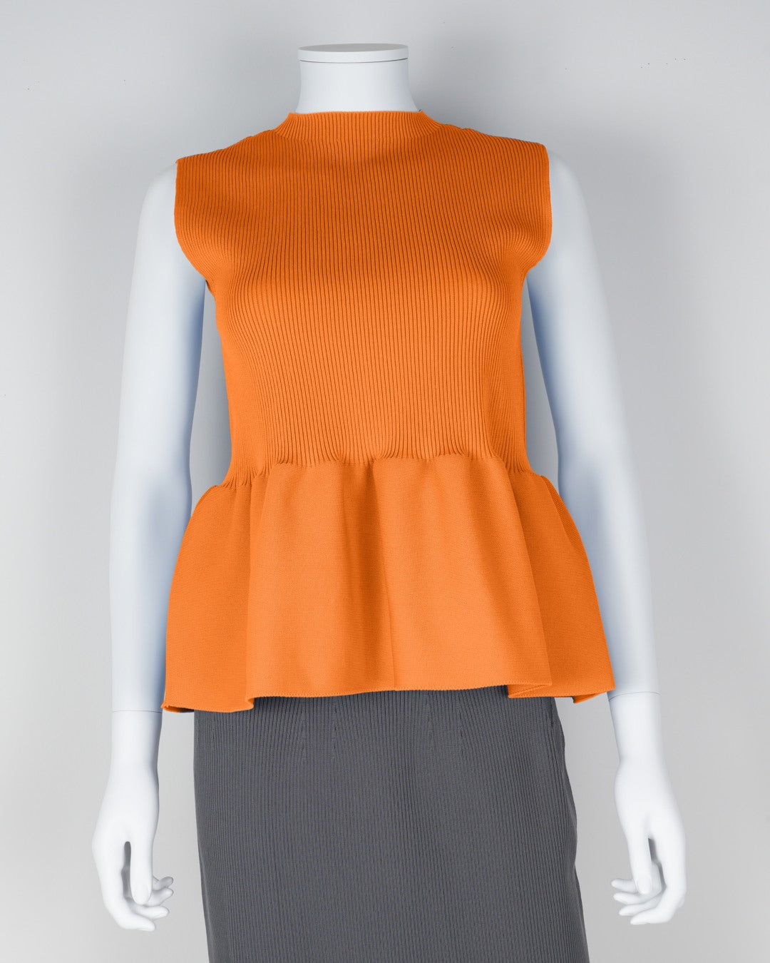 sleeveless peplum pullover