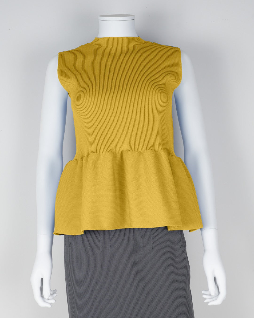 sleeveless peplum pullover