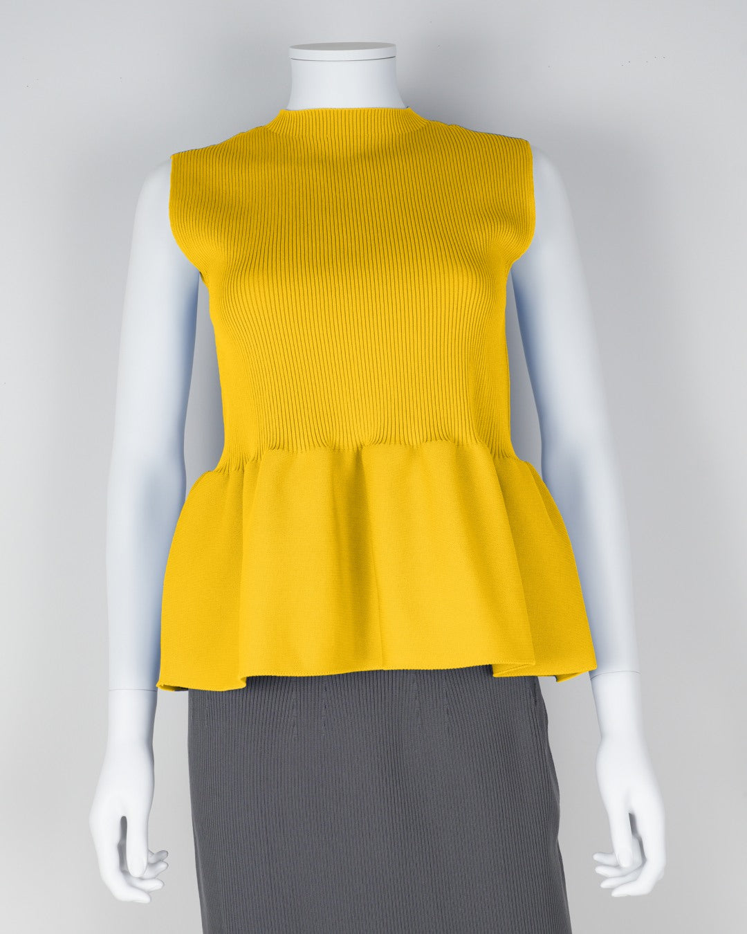 sleeveless peplum pullover
