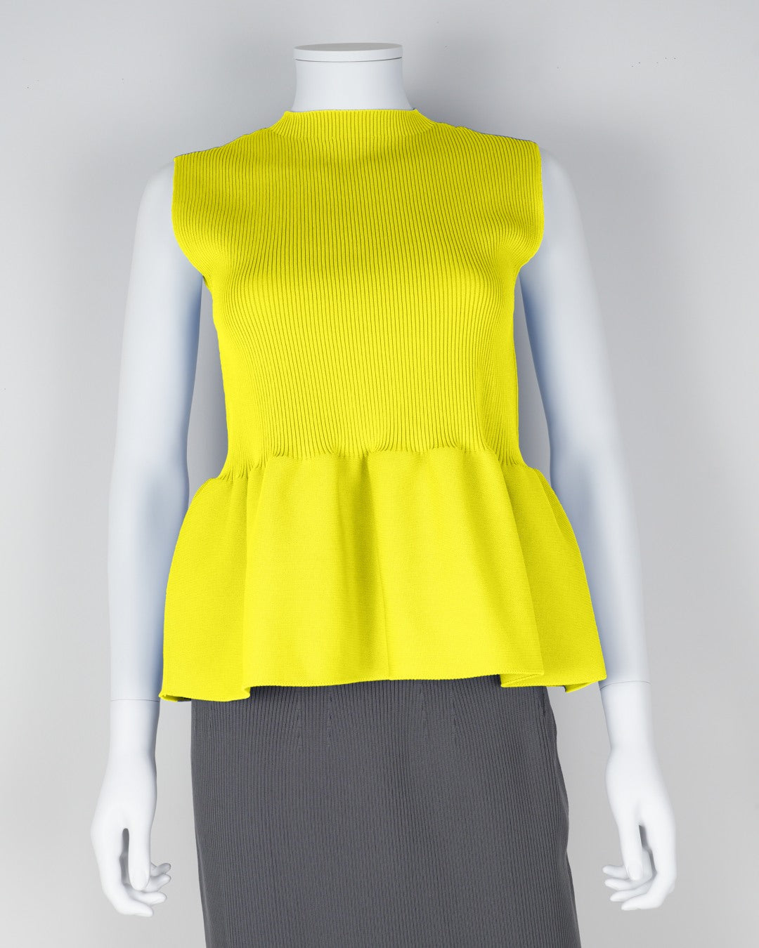 sleeveless peplum pullover