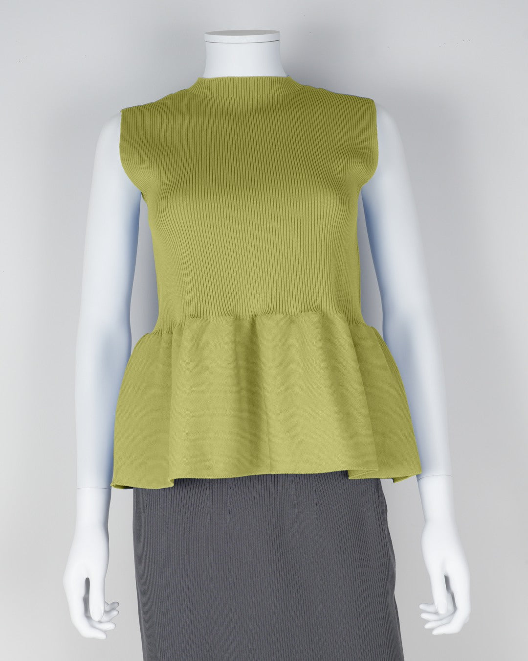 sleeveless peplum pullover