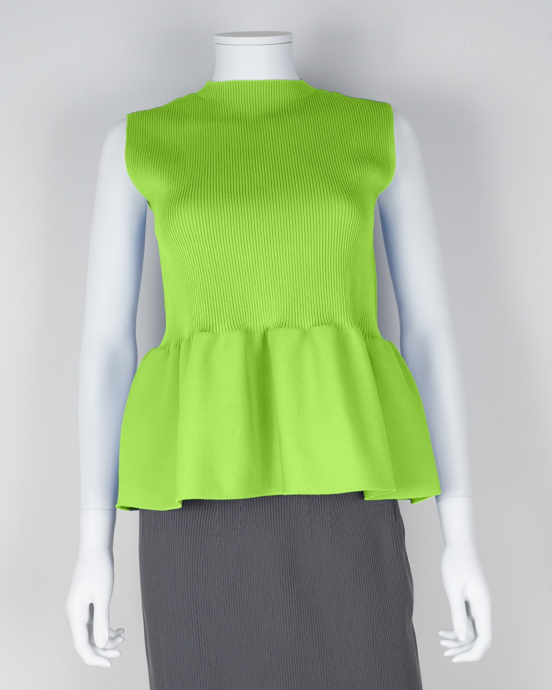 sleeveless peplum pullover