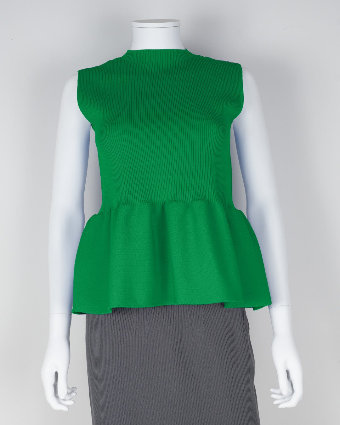 sleeveless peplum pullover