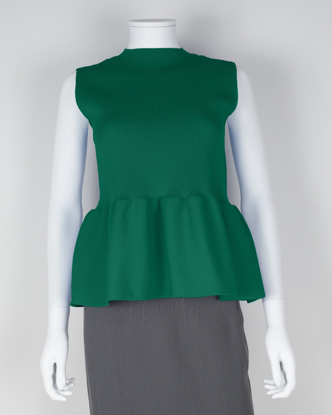 sleeveless peplum pullover