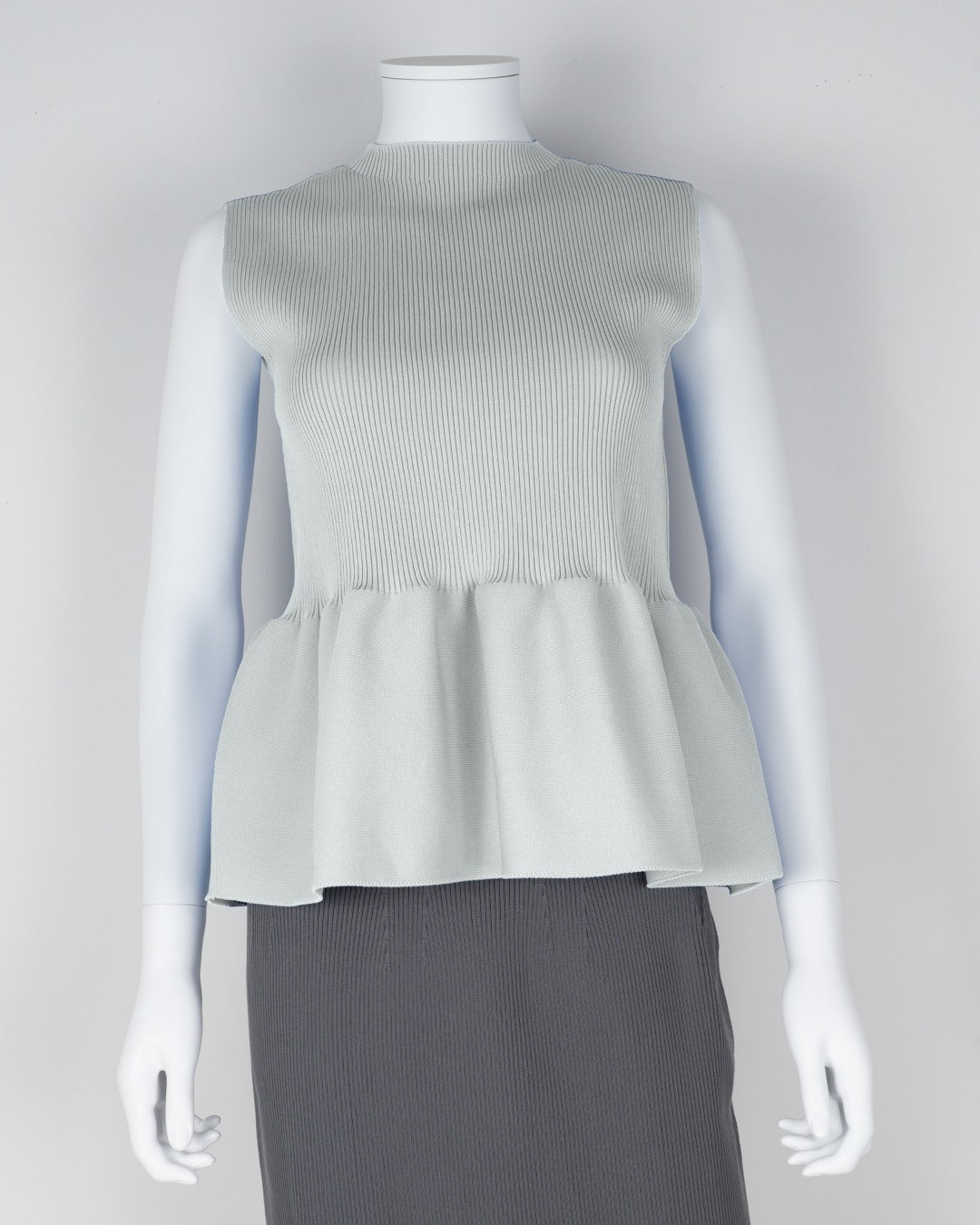 sleeveless peplum pullover