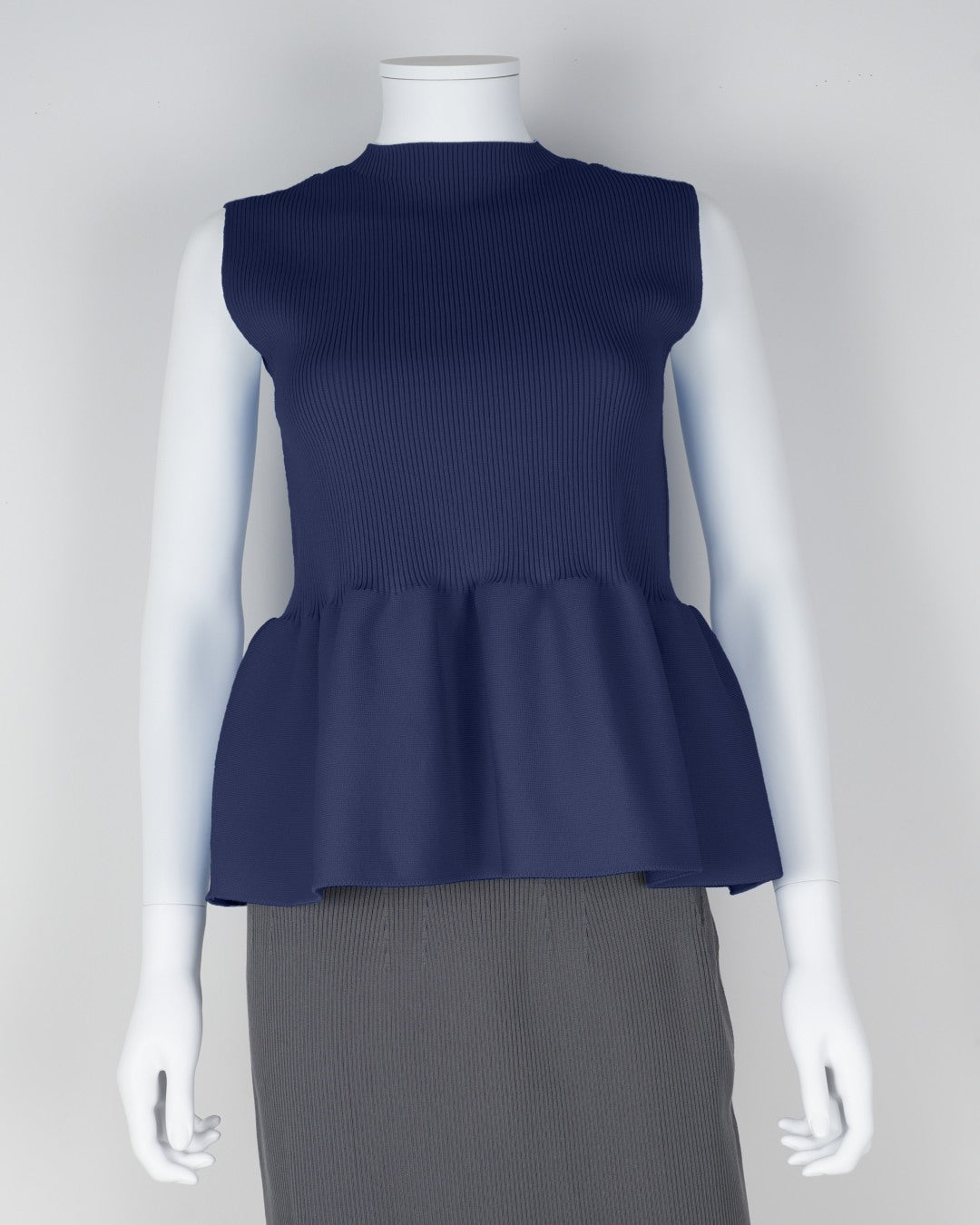 sleeveless peplum pullover
