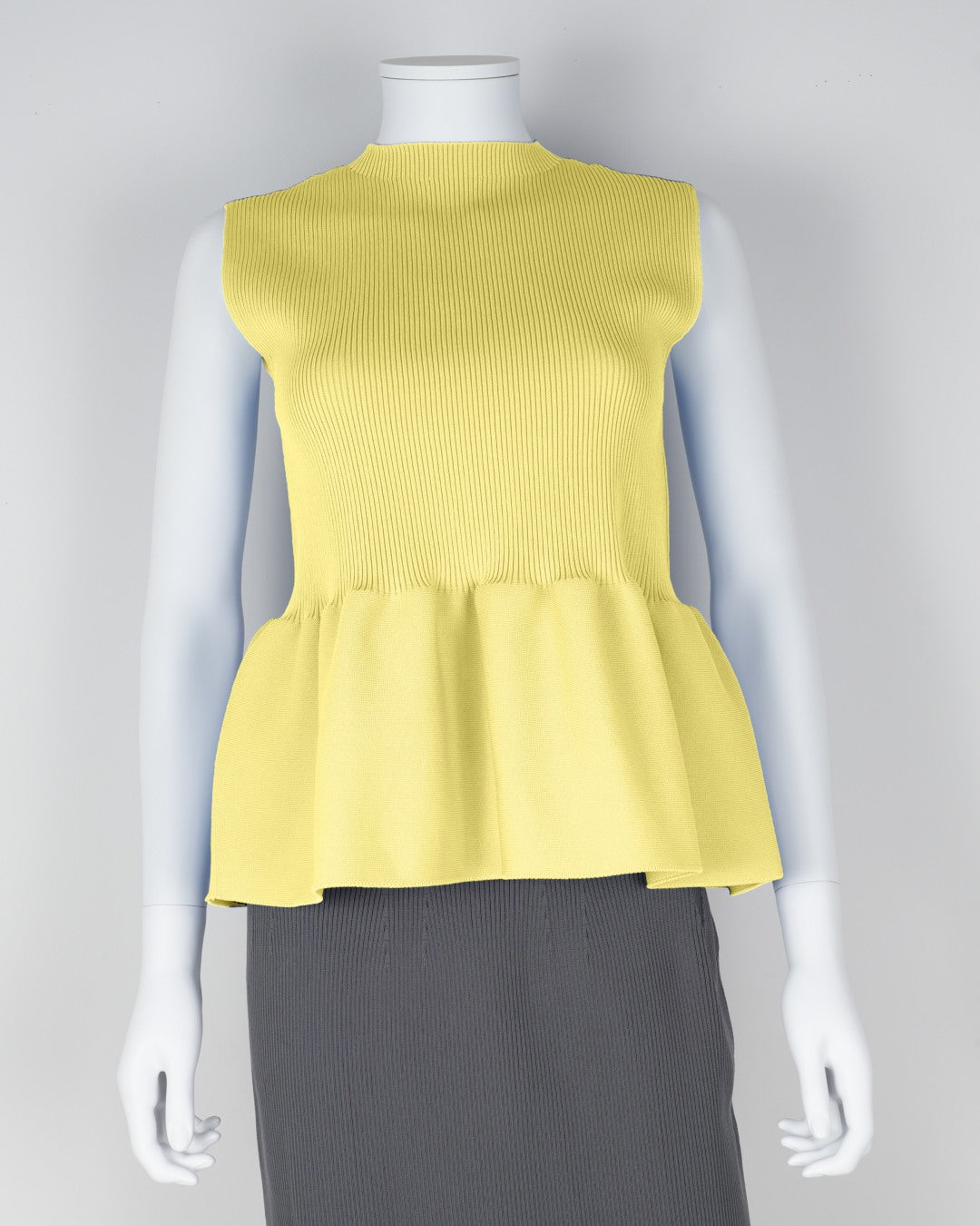 sleeveless peplum pullover