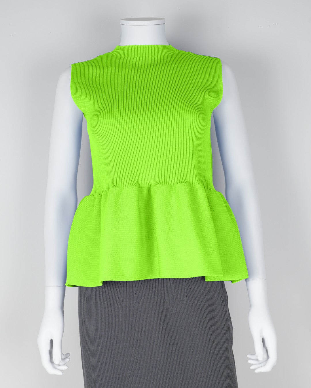 sleeveless peplum pullover
