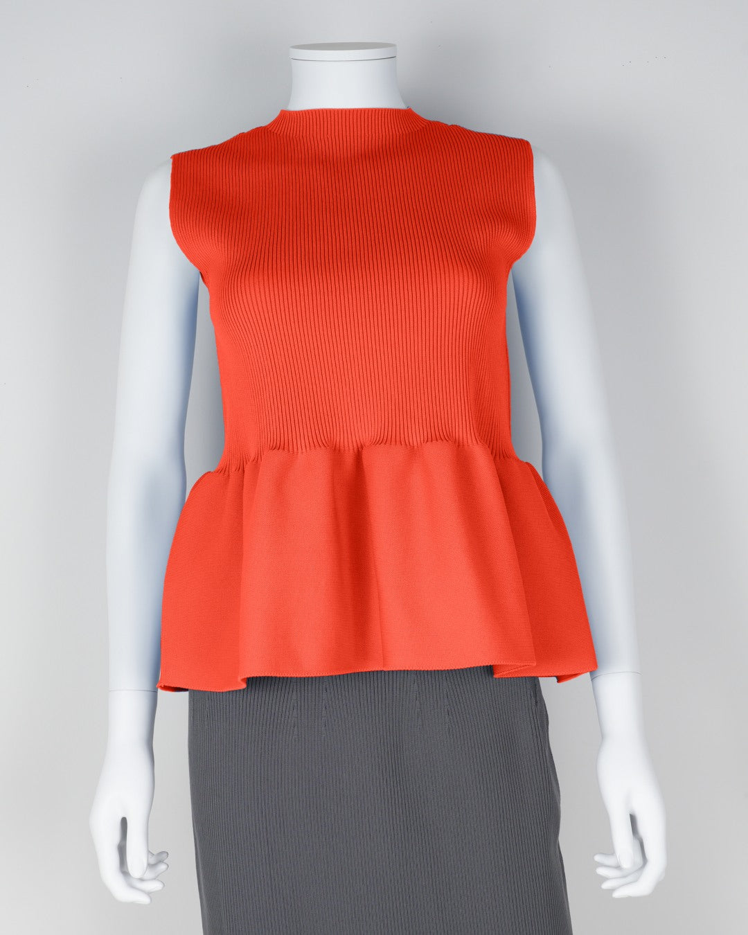 sleeveless peplum pullover
