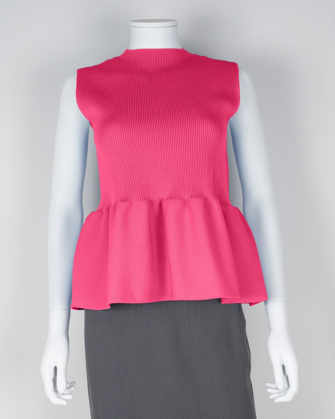 sleeveless peplum pullover
