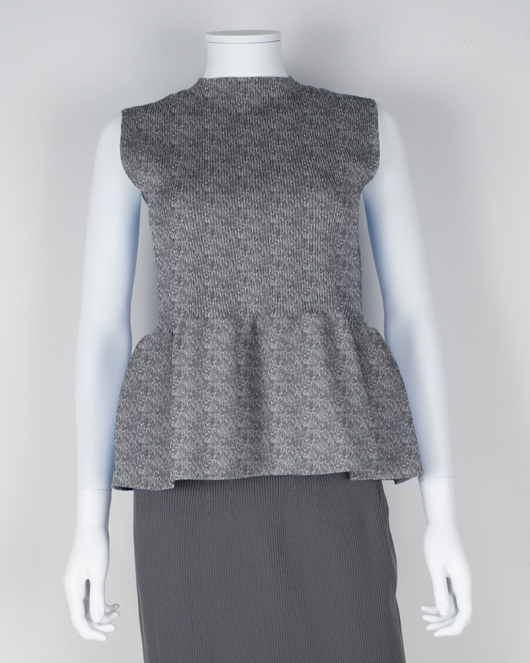 sleeveless peplum pullover