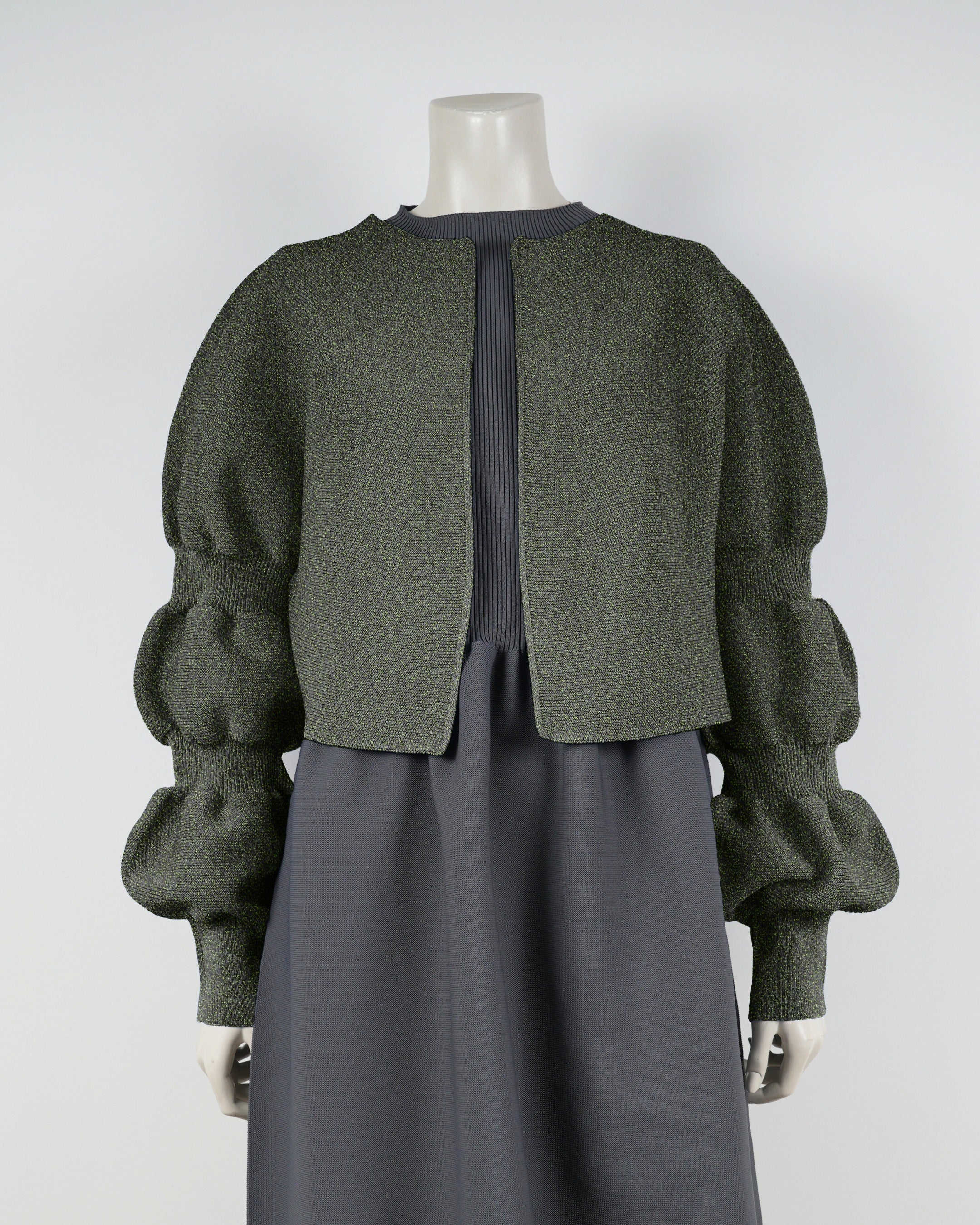 デザインスリーブカーディガン