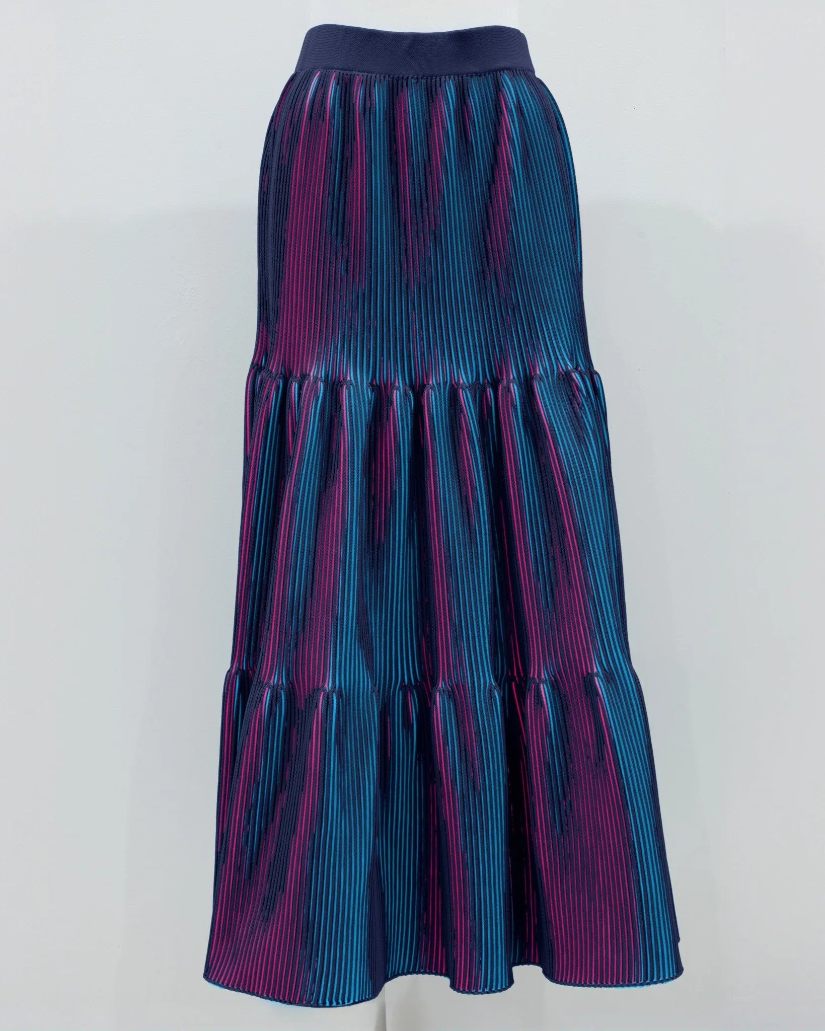 3D Pleated Tiered Skirt