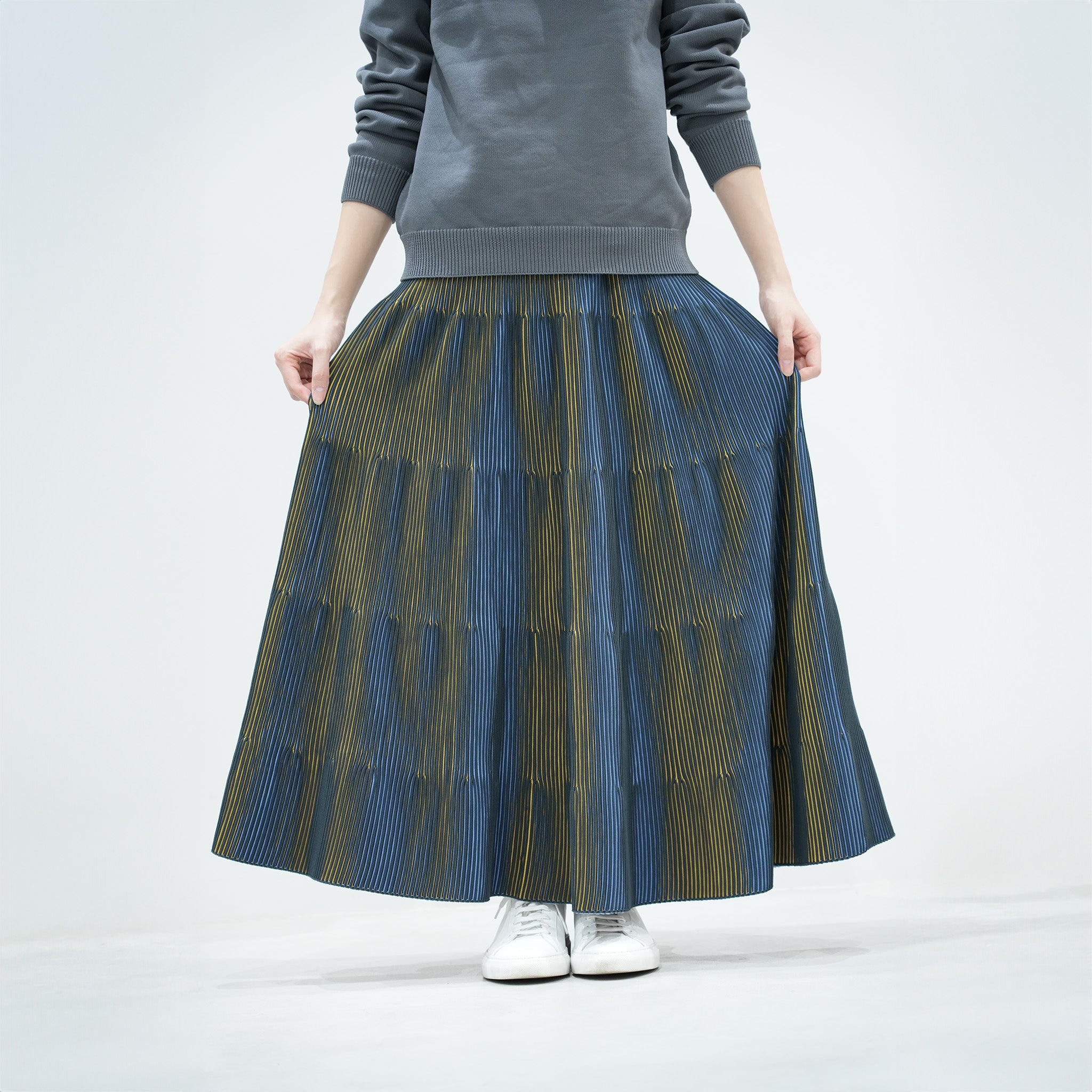 3D Pleats Skirt-Flare-【Order】