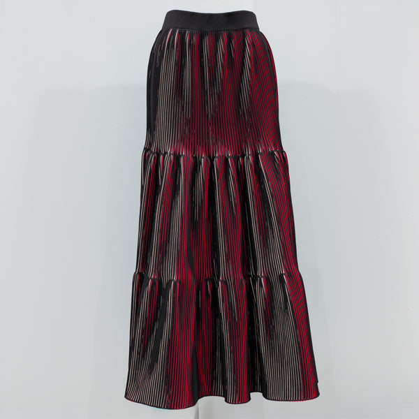 3D Pleats Skirt -Tiered-【Stock】