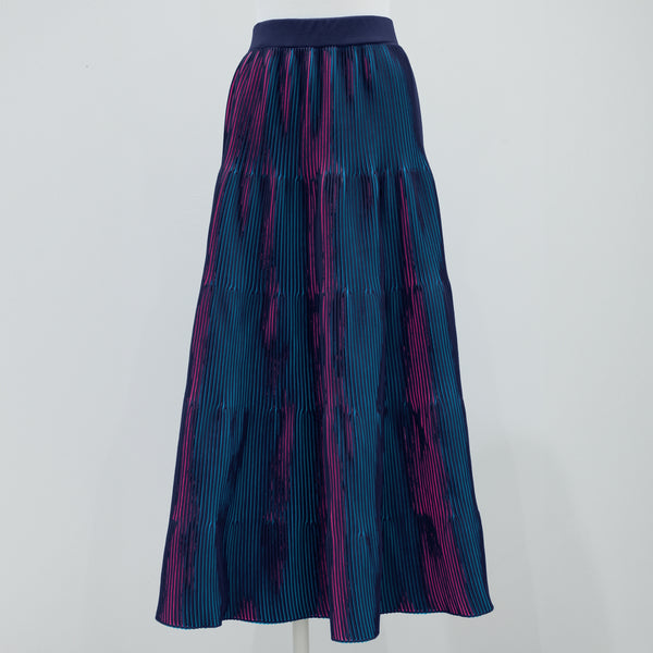 3D Pleats Skirt -Flare-【Stock】