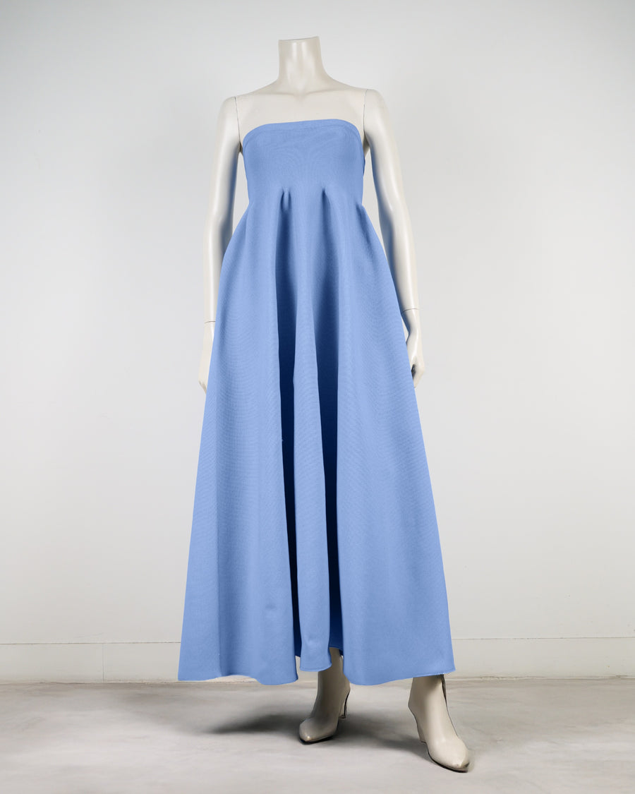 Strapless Volume Dress｜24.サックス