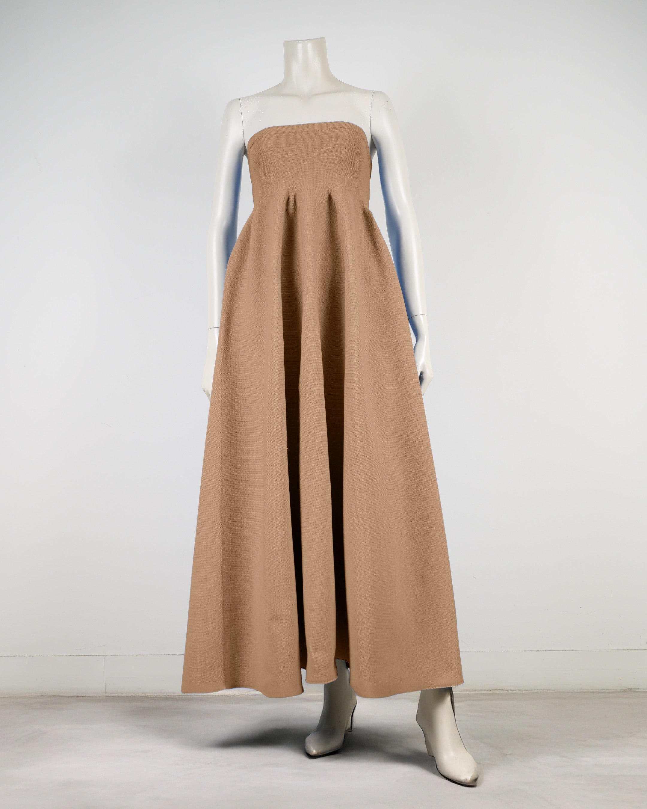 ベアトップボリュームワンピース